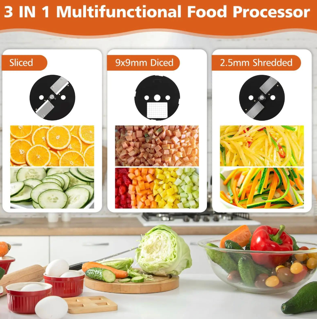 Vegetable slicer multi-function slitting, shredding, slicing
