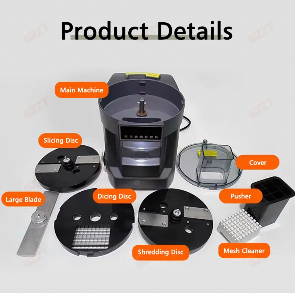 Vegetable slicer multi-function slitting, shredding, slicing